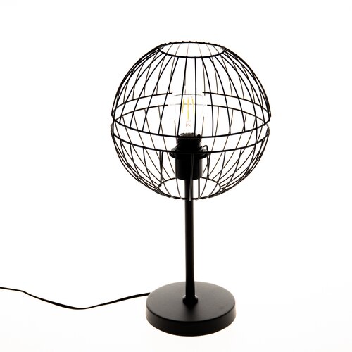 Honsel Moderne tafellamp zwart E27 - Sphaera Slike