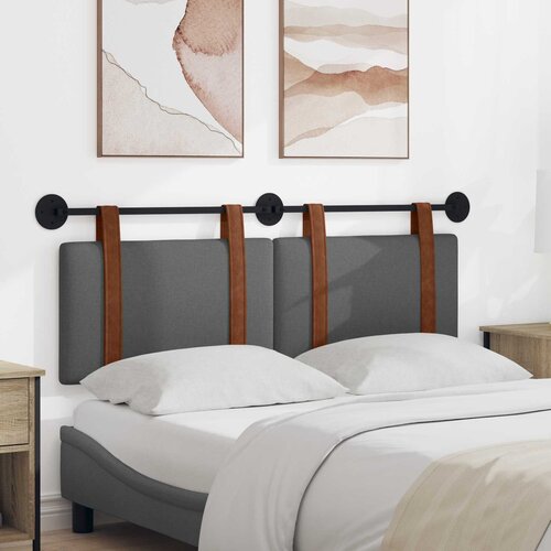  Držeće uzglavlje Zidne Tamno siva 130 x 55 x 5 cm Antikni PU Cijene