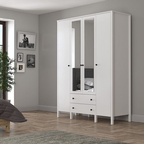 Hanah home FRN-10012 woodenwhite wardrobe Cene