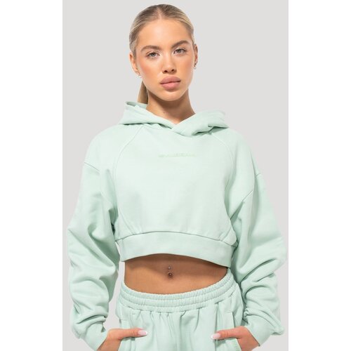 GymBeam Women‘s Mochi Cropped Hoodie Green M Cene