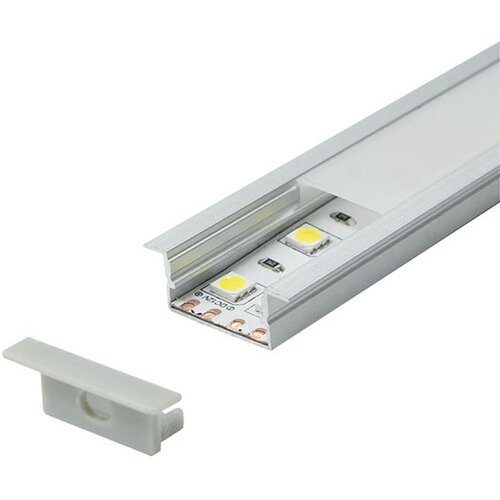 Mitea Lighting aluminijumski profil za led trake 10x28x2000mm sa difuzorom 2m MA2010 Cene