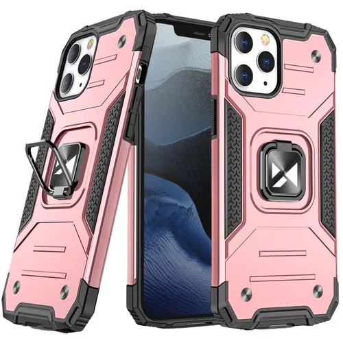 Etui ovitek robusten Ring Armor za iPhone 13 mini roza