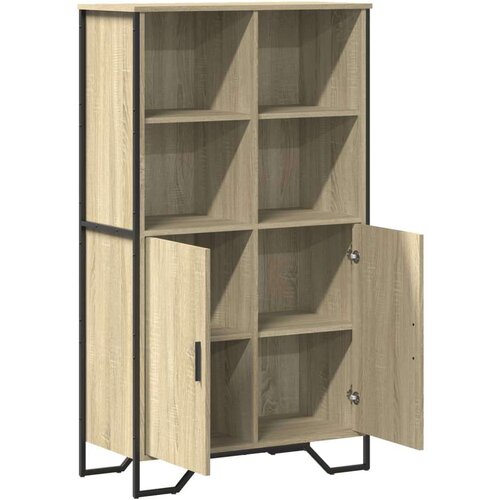  Visoka komoda boja hrasta 79 5x35 5x137 5 cm konstruirano drvo Slike