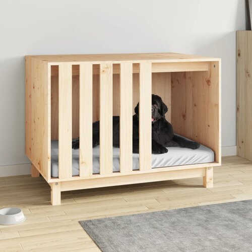 vidaXL Pasja uta 90x60x67 cm trdna borovina Cene