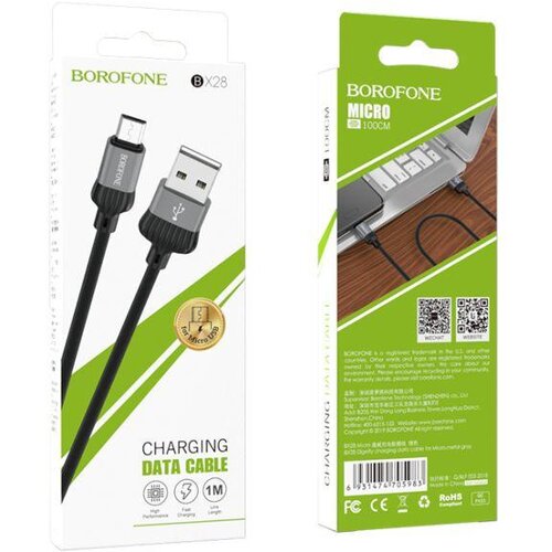Borofone Kabel za prijenos podataka sa USB-A na MicroUSB 2.0, 1.0 m Slike