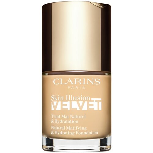 Clarins Skin Illusion Velvet tekoči puder z mat finišem z hranilnim učinkom odtenek 100,5W 30 ml Cene