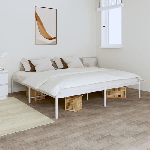 Metalni okvir za krevet bijeli 193x203 cm Cene