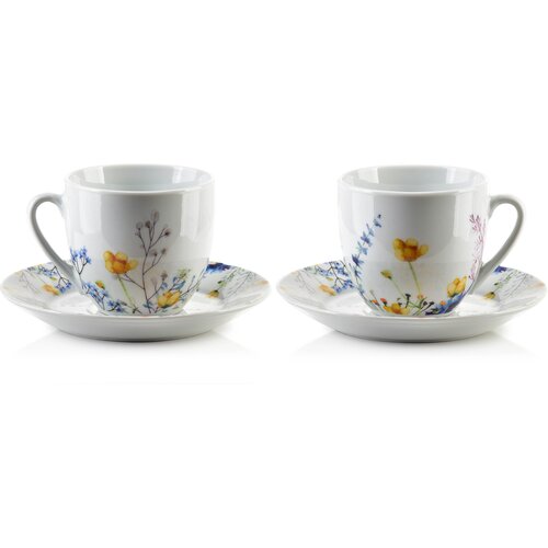 Mondex Joy Komplet 6 Filiżanek Ze Spodkiem 250Ml, (21567674) Cene
