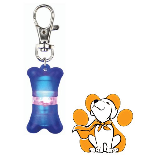 Trixie Flasher 2x4cm, Svetleći Privezak Za Pse u Obliku Koske Cene