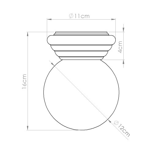 Sollux SL.1904 - ZORI plafonsko svetlo za kupatilo 1xG9/8W/230V prečnik 12 cm IP44 belo Slike