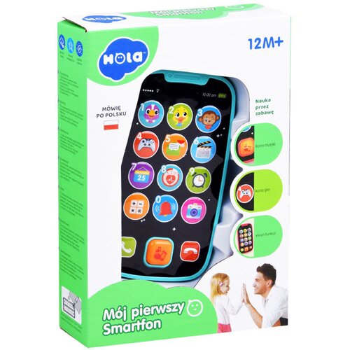 Bo Jungle B-My First Smart Phone Blue igračka 1 kom Slike