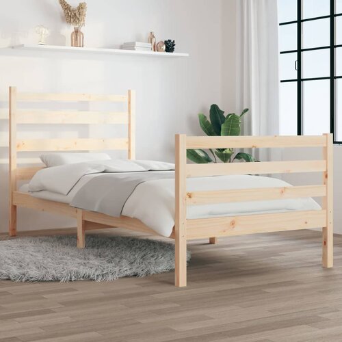 Furnova Posteljni okvir iz trdne borovine 90x200 cm, (21937528) Slike