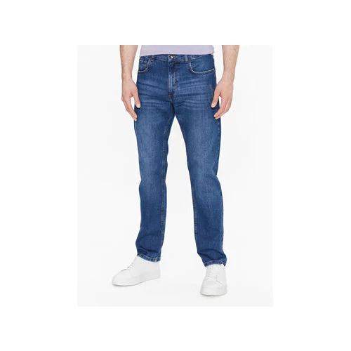 Sisley Jeans hlače 4I4ISE010 Mornarsko modra Regular Fit