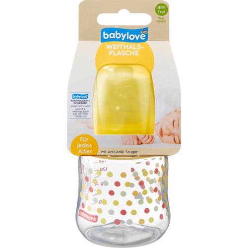 babylove Flašica sa širokim grlom od silikona, zapremina: 150ml, 0m+ , više vrsta 1 kom Cene