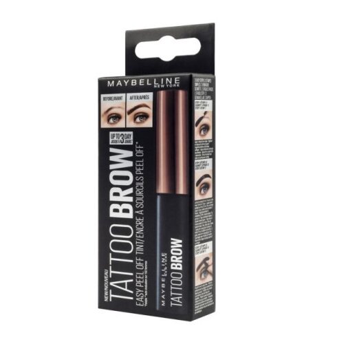 Maybelline Brow Tattoo barva za obrvi v gelu 4,6 g odtenek Dark Brown za ženske Cene