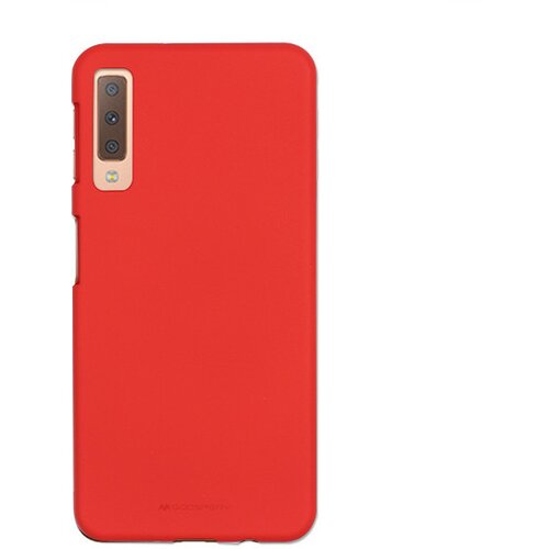  Gumijasti / gel etui Mercury Soft Feeling za Samsung Galaxy A7 (2018) - rdeči Slike