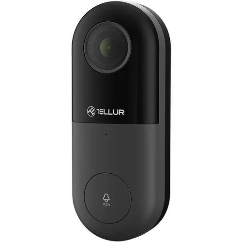 Tellur SMART WIFI VIDEO DOORBELL, 1080p, PIR, WIRED, BLACK, (08-tll331251)