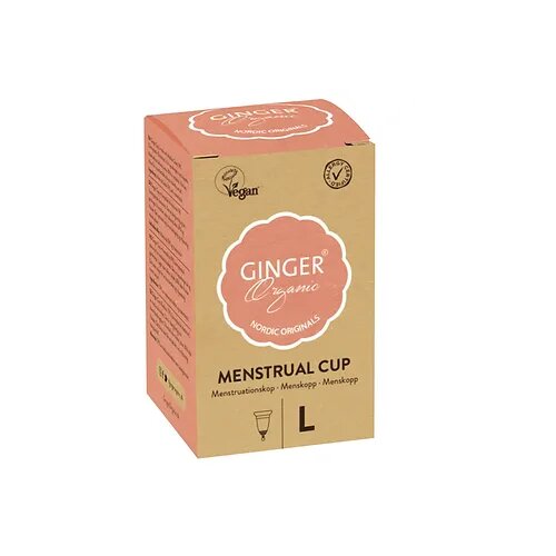 Ginger organic menstrual cup L Cene