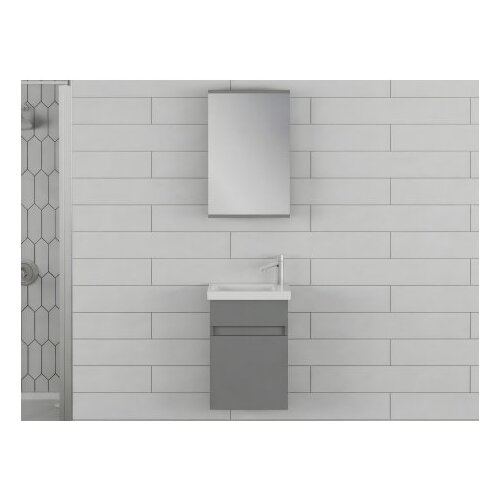 Hanah home sole 45 - set kupatilske nameštaje u mat sivoj boji (2 komada) Cene