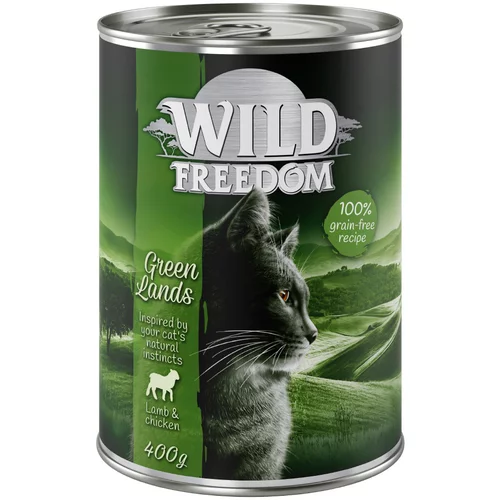 Wild Freedom Adult 6 x 400 g - Mix (2 x piletina, 1x losos, 1x janjetina, 1x kunić, 1x divljač)