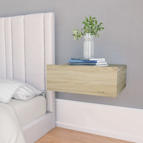vidaXL Stenske nočne omarice 2 kosa sonoma hrast 40x30x15 cm Cene