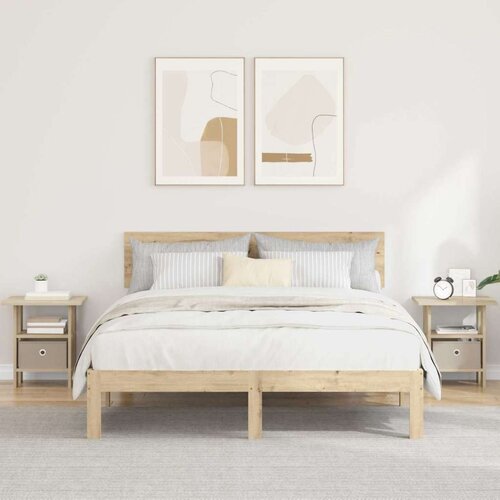  Noćni ormarić s ladicama 2 pcs Sonoma hrast 41 x 40 x 45 cm Cene