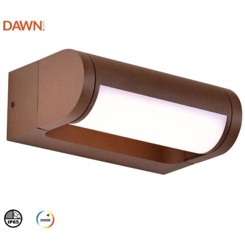 Dawn led svetiljka 1018 zidna 12W 3000K IP65 corten Slike