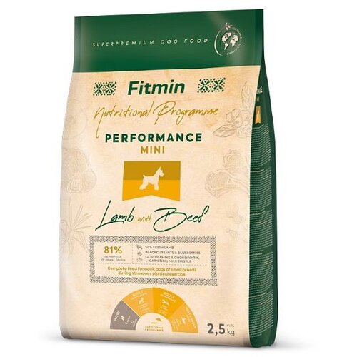 Fitmin dog nutritional programme performance mini jagnjetina sa govedinom 2,5kg Cene