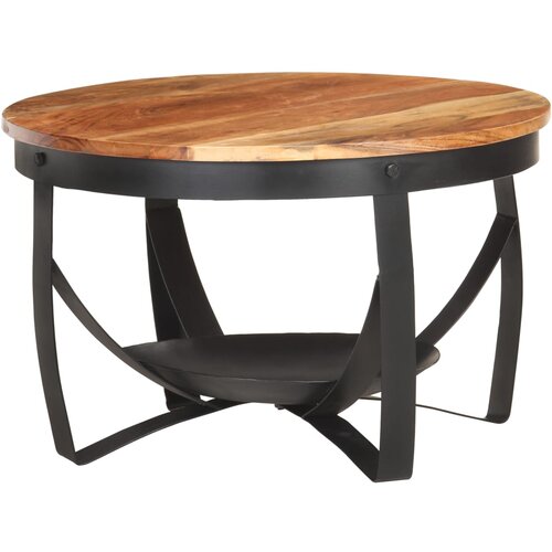 VidaXL Stolić za kavu &amp;Oslash; 68 x 43 cm od masivnog bagremovog drva Slike