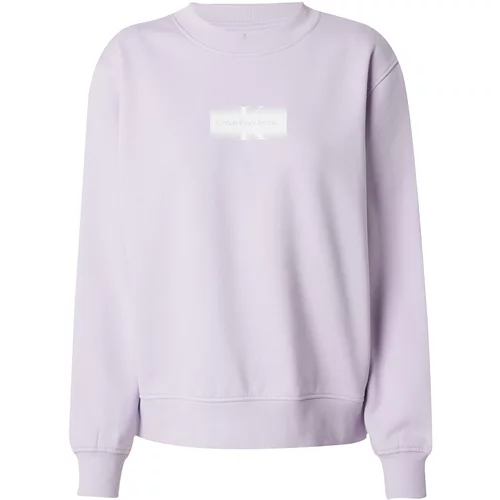 Calvin Klein Jeans Sweater majica lila / bijela