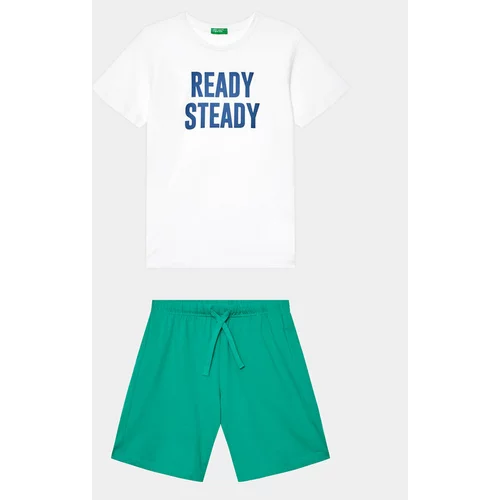 United Colors Of Benetton Komplet majica in kratke hlače 3096CK006 Pisana Regular Fit