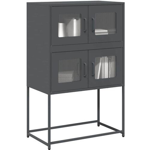 vidaXL Highboard Anthracite 68x39x107 cm Jeklo Cene