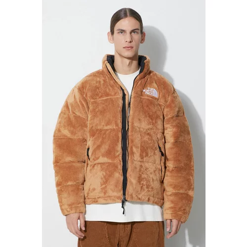 The North Face Pernata jakna Versa Velour Nuptse za muškarce, boja: smeđa, za zimu, oversize, NF0A84F7I0J1