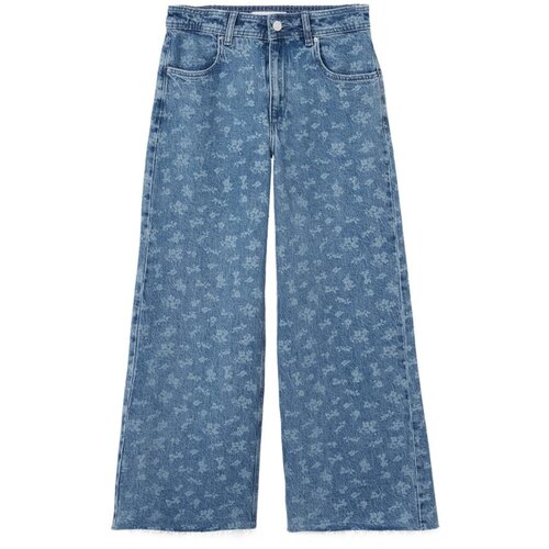 Mango Kavbojke &amp;#039;carmen&amp;#039; moder denim / bela Slike