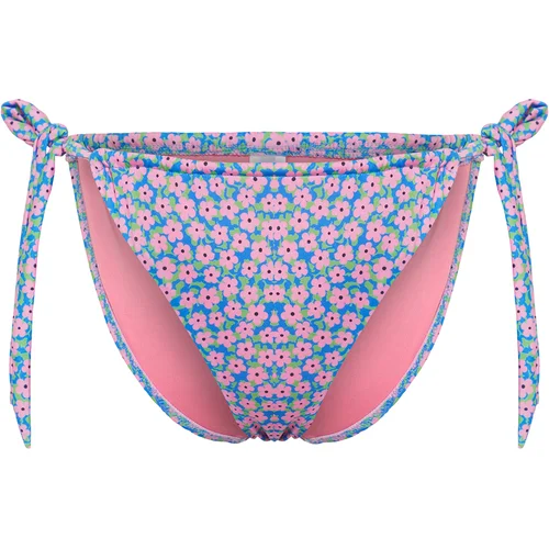 Trendyol Floral Patterned Tunnel High Leg Bikini Bottom