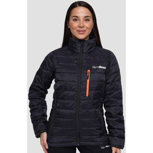 GymBeam Ženska puffer jakna Black/Orange Cijene
