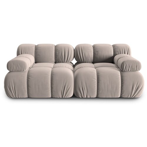 Micadoni Home bež žametna sedežna garnitura 188 cm bellis &amp;ndash; Slike