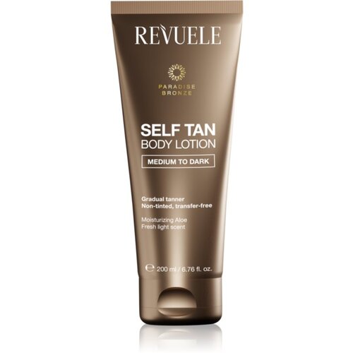 Revuele Paradise Bronze Self Tan Body Lotion mlijeko za postupno samotamnjenje nijansa Medium To Dark 200 ml Cijene