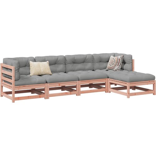 5-dijelni set vrtnih sofa od masivnog drva duglazije Slike