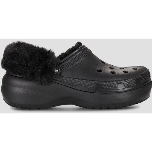 Crocs CLASSIC PLATFORM FUZZ LINED CG Crna Slike
