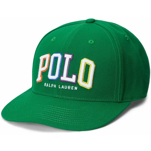 Polo Ralph Lauren Kapa 'BILL' zelena / mešane barve / bela