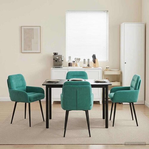  Trpezarijske stolice 4 pcs Baršun Tirkizna 59 x 59,5 x 90 cm Cene