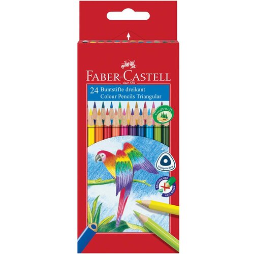 Faber-Castell Papagaj trostrane, vojice, set, 24 boje Cene