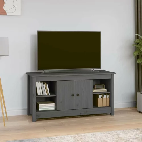 TV omarica siva 103x36,5x52 cm trdna borovina, (20732037)