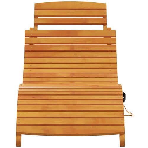  Ležaljka za sunčanje 2 pcs Smeđa 55 x 184 x 64cm Slike