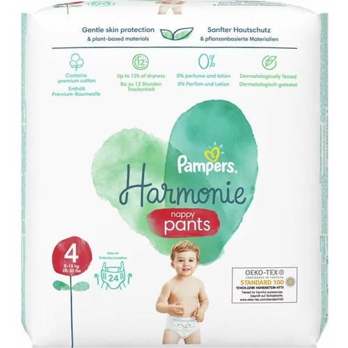 Pampers Harmonie Pants Size 4 pelene-gaćice 9-15 Kg 24 kom