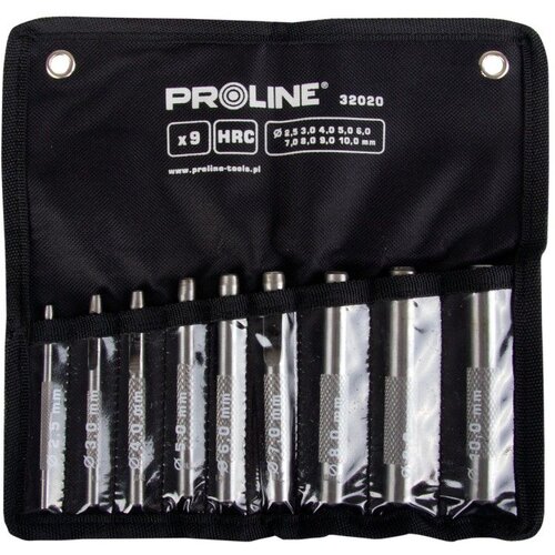 Proline Set klinova za rezanje rupa 9 komada 2.5-10.0mm HRC 32020 Slike
