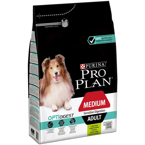 Pro Plan Medium Adult janjetina i riža Sensitive Digestion - 2 x 3 kg