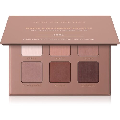 SOSU Cosmetics Matte Eyeshadow Palette paleta sjenila za oči nijansa Cool 6x1.3 g Cene