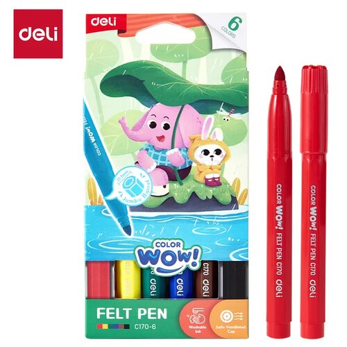 Deli EC170-6 jumbo flomasteri Slike